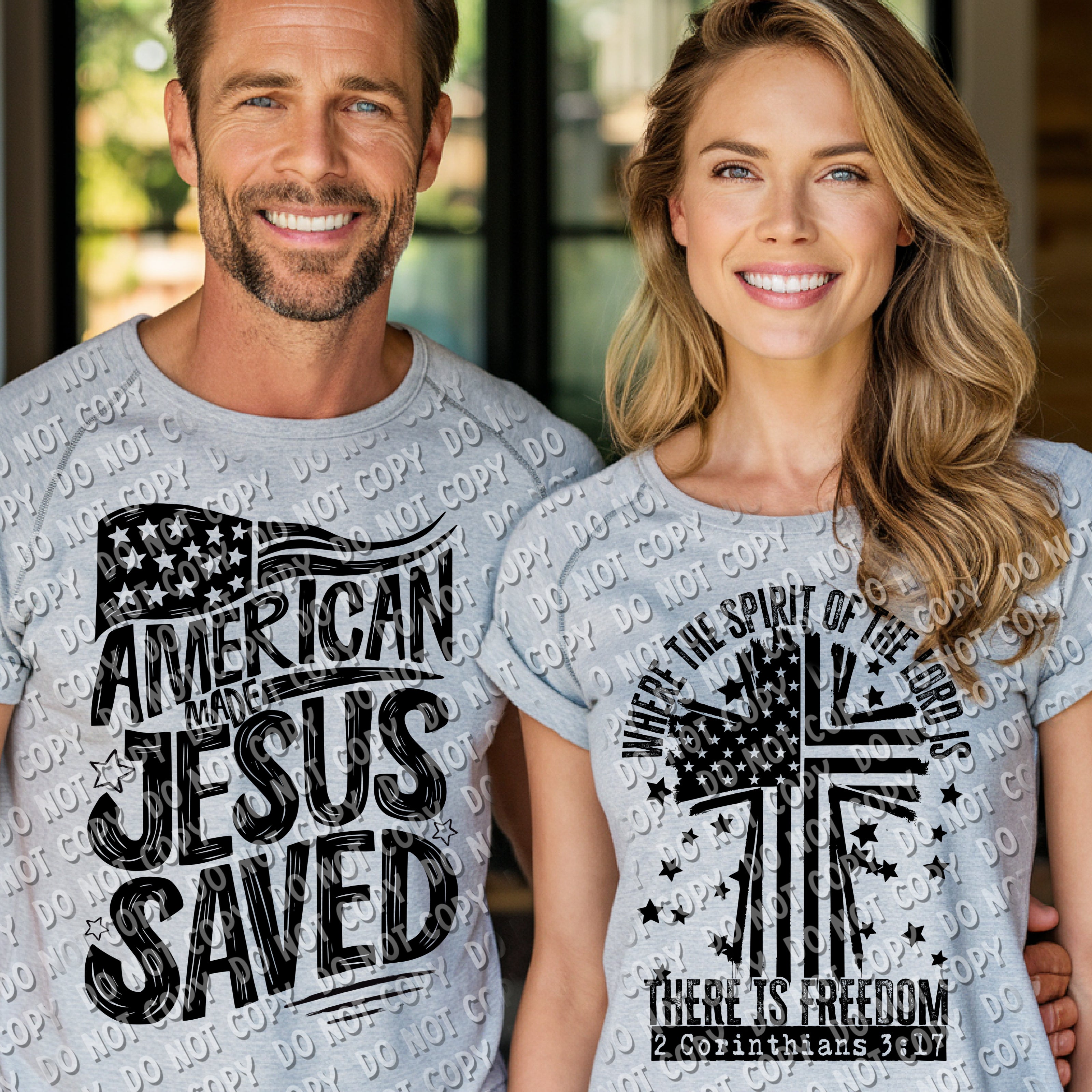 07-94 Where the Spirit of the Lord is, There is Freedom - Black DTF Transfer Only