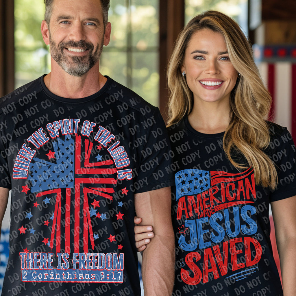 07-95 Where the Spirit of the Lord is, There is Freedom - Colored Completed Tee