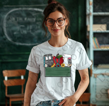 Load image into Gallery viewer, 08-151 Chalkboard school squahblossom Completed Tee
