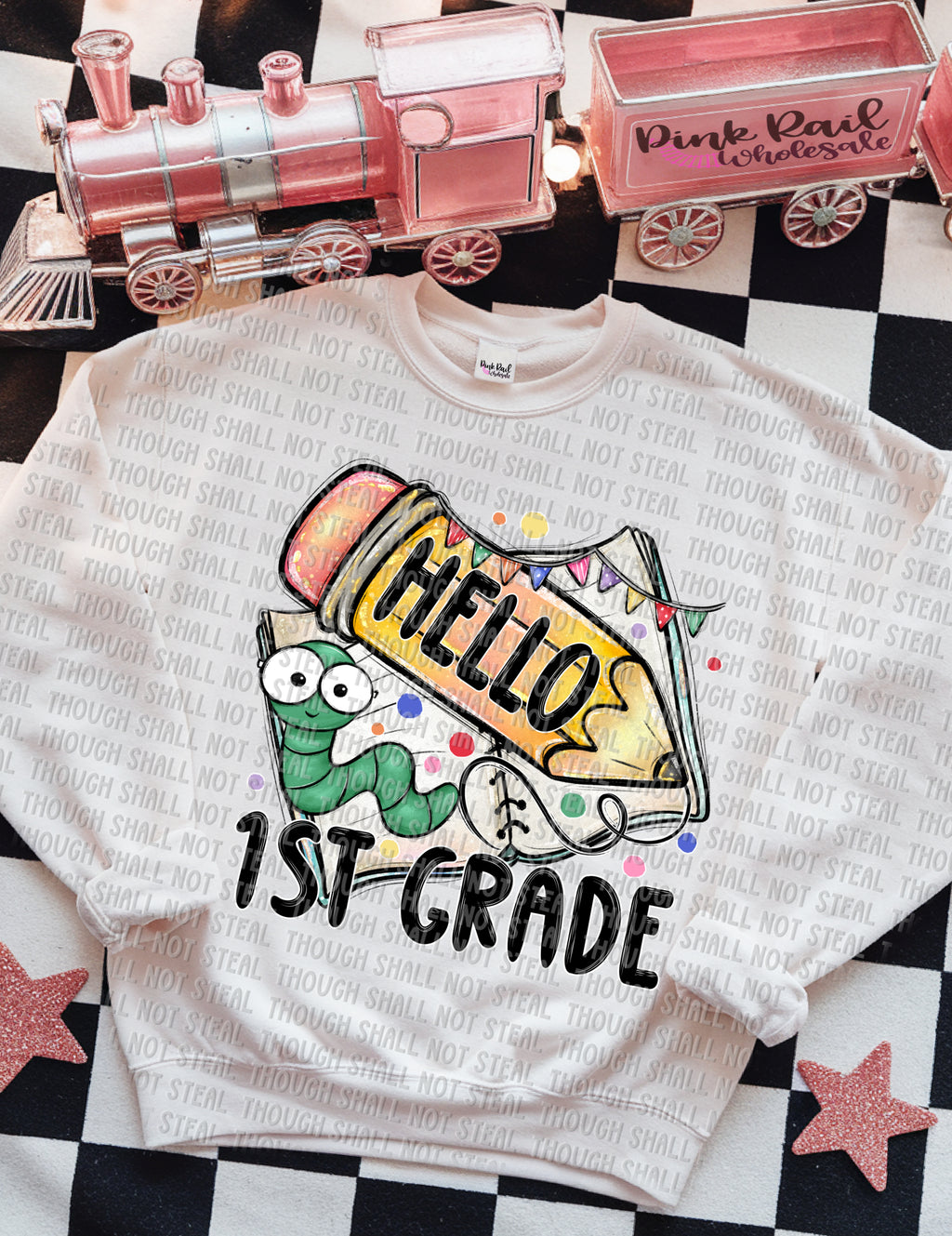 08-164 Hello (Choose Grade) Completed Tee