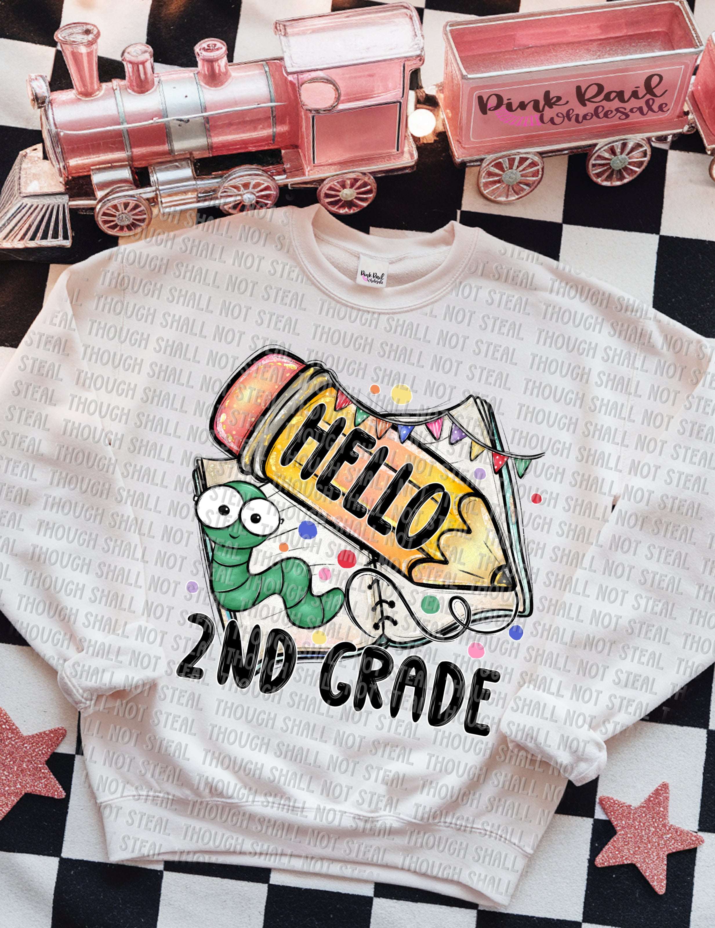 08-164 Hello (Choose Grade) DTF TRANSFER ONLY