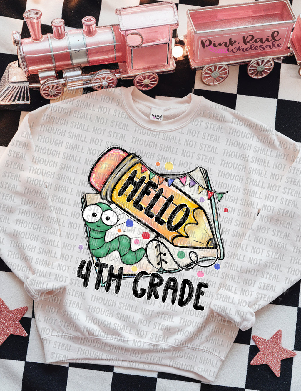 08-164 Hello (Choose Grade) Completed Tee