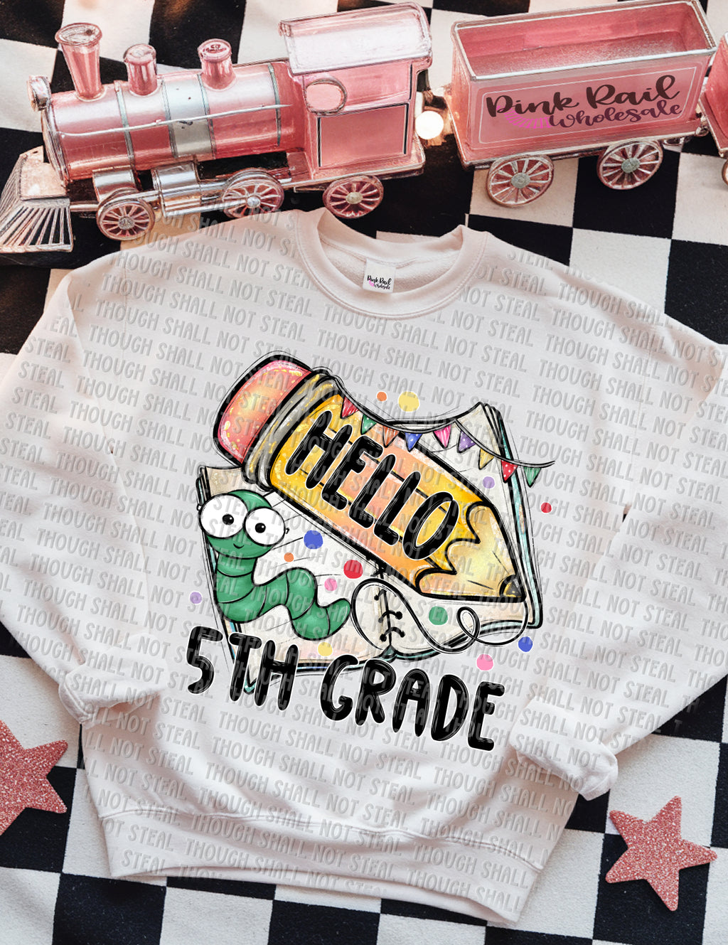 08-164 Hello (Choose Grade) Completed Tee