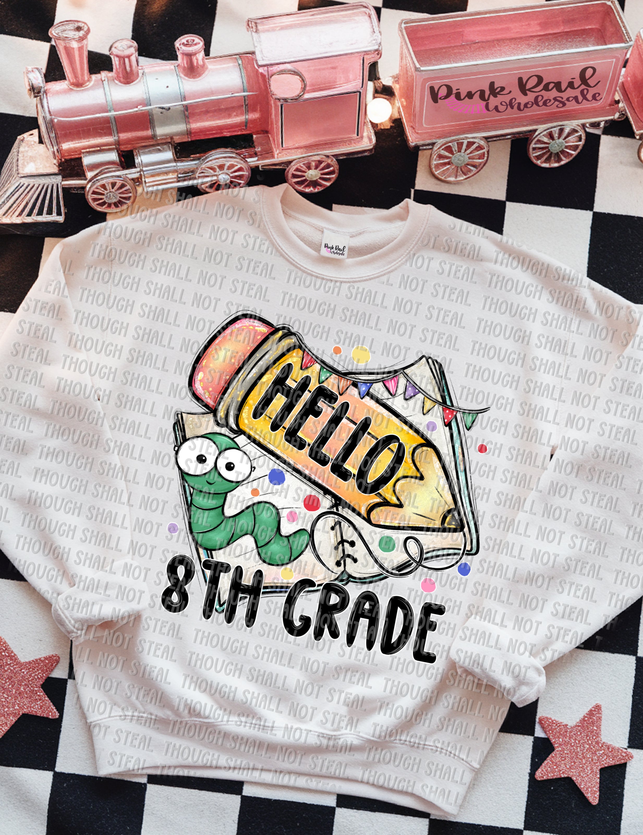 08-164 Hello (Choose Grade) DTF TRANSFER ONLY