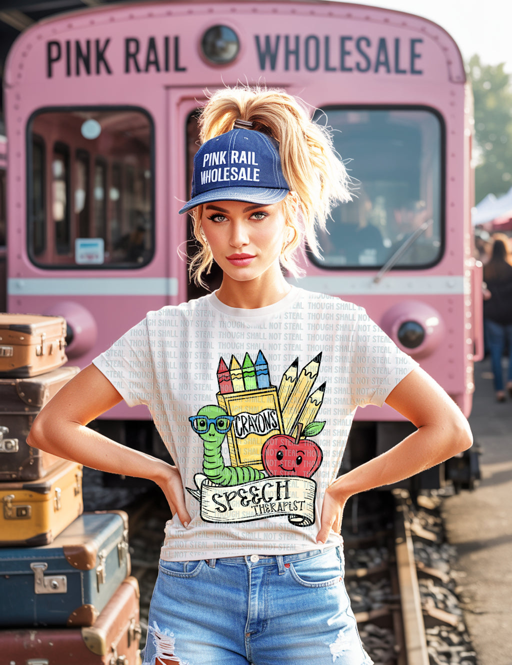 08-176 A Choose Your Profession School Supplies Collage Completed Tee