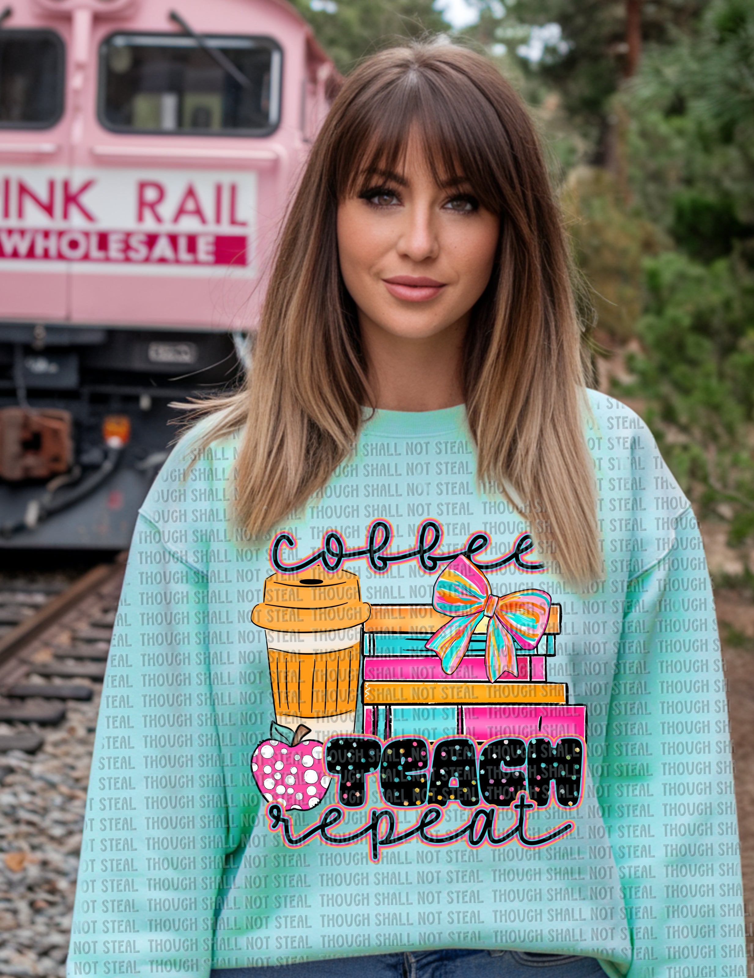 08-185 Coffee Teach Repeat Completed Tee