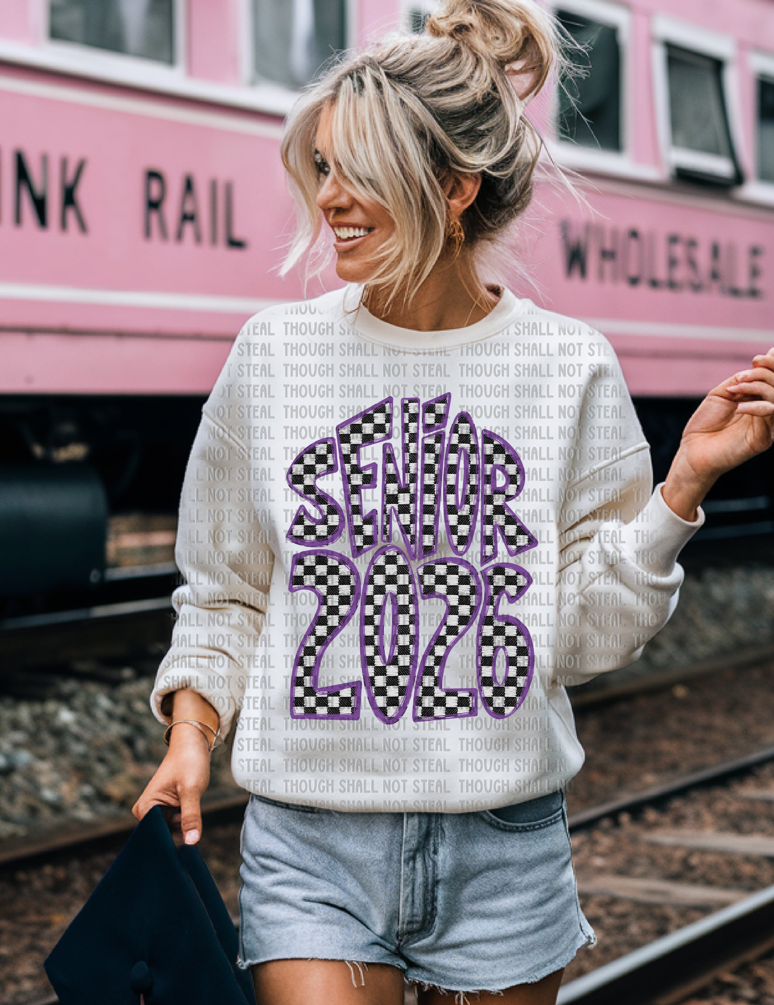 08-189 Checkered Senior 2026  (1 of 2)  DTF TRANSFER ONLY