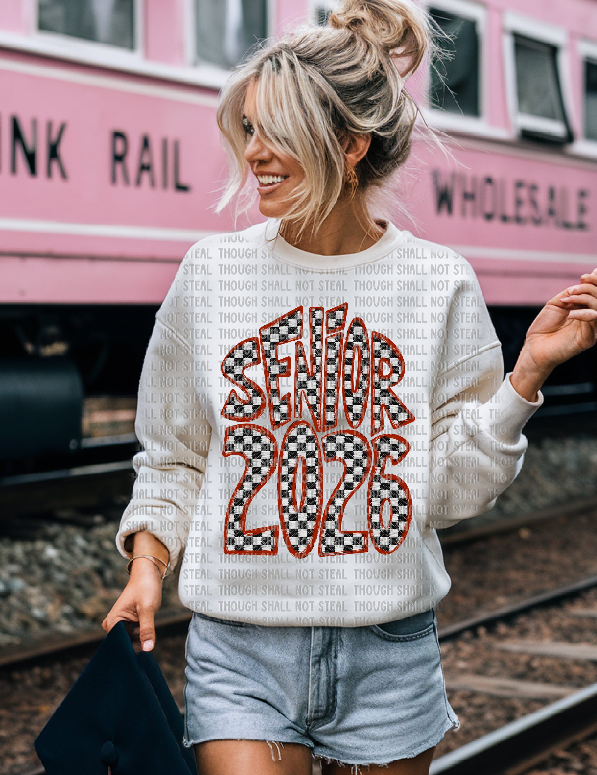 08-189 Checkered Senior 2026  (1 of 2)  DTF TRANSFER ONLY