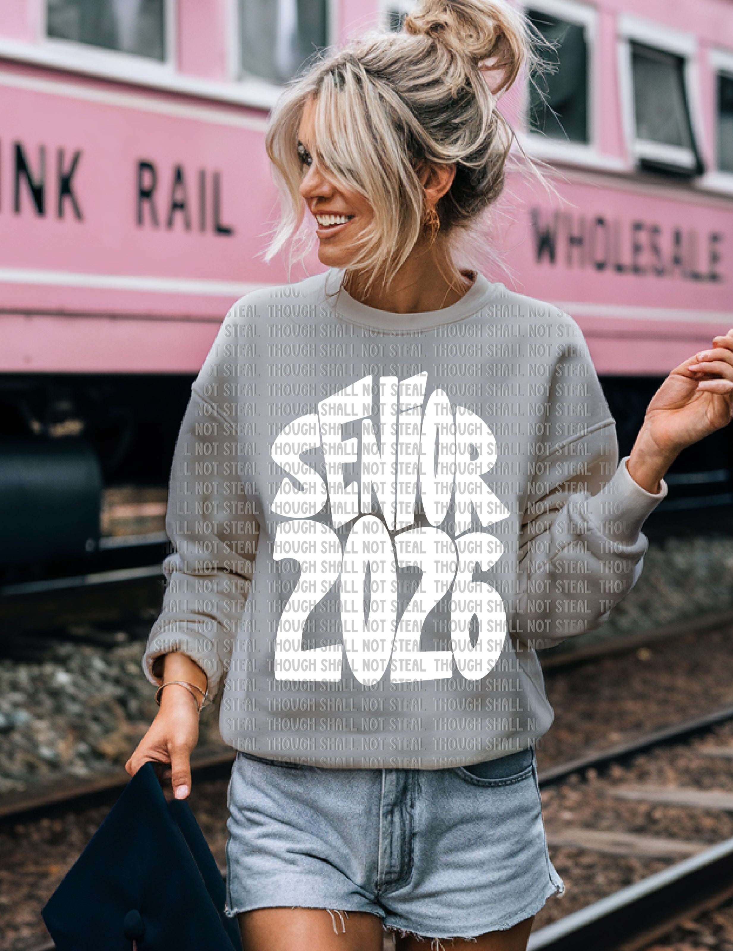 08-190 Hand Lettered Senior 2026 DTF TRANSFER ONLY