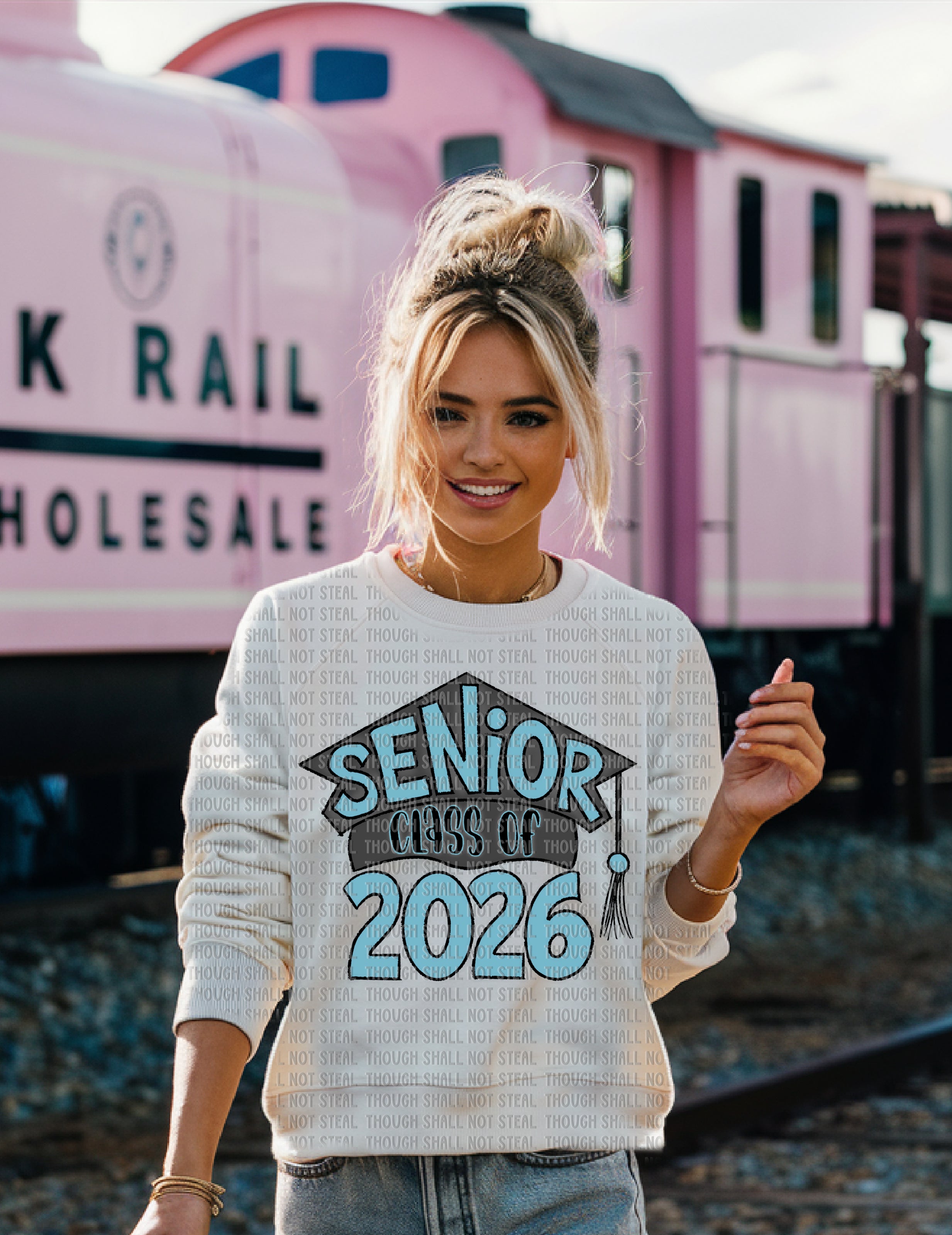 08-191 Graduation Cap Senior 2026 (1 of 2 - Choose Color) DTF TRANSFER ONLY