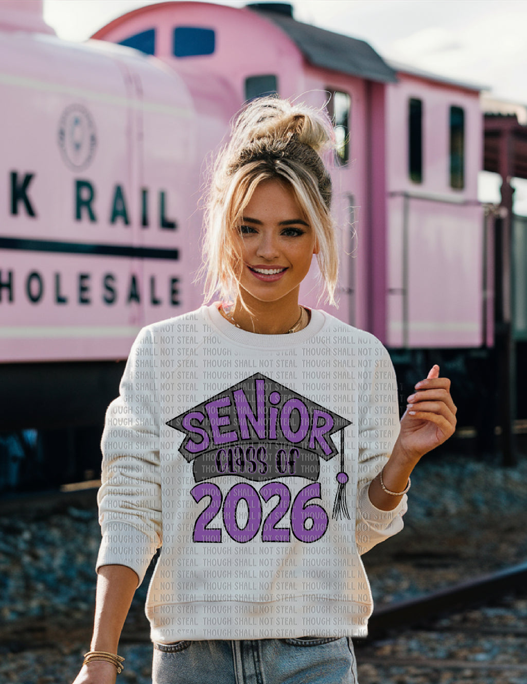 08-191 Graduation Cap Senior 2026 (2 of 2 - Choose Color) DTF TRANSFER ONLY