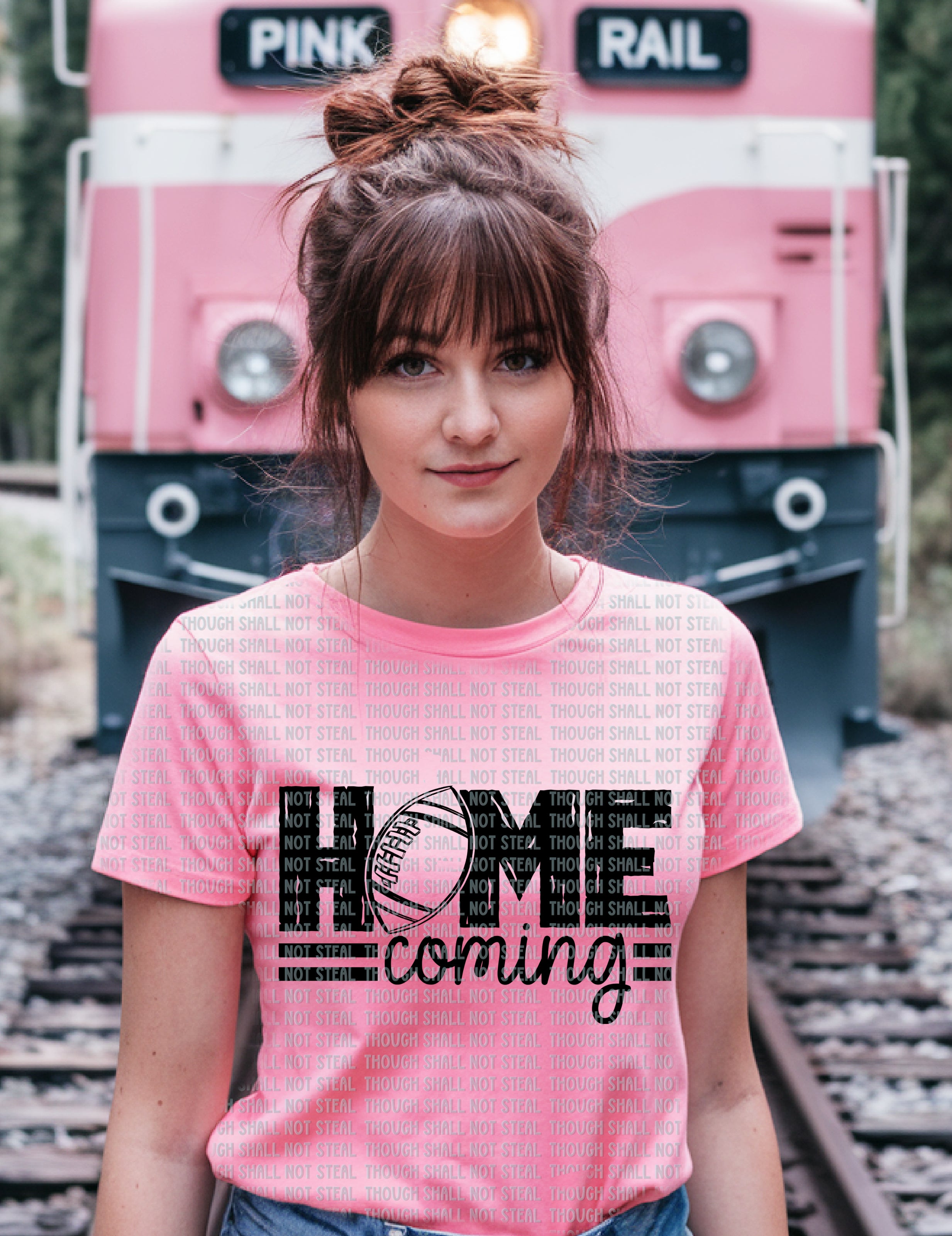 08-199 Distressed Homecoming Completed Tee