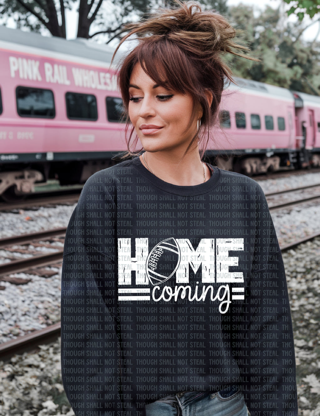 08-199 Distressed Homecoming Completed Tee