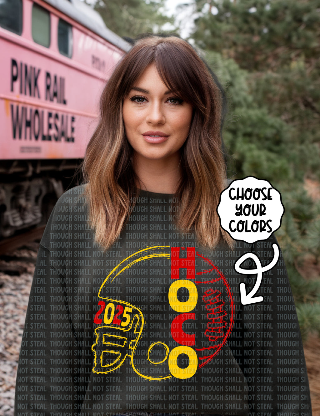 08-200 HOCO Football Helmet Mashup Completed Tee