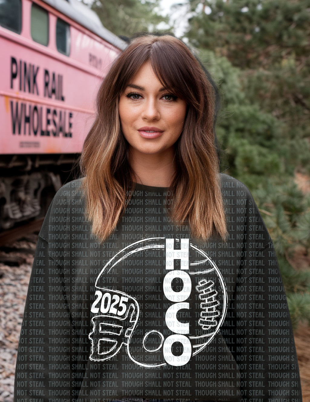 08-200 HOCO Football Helmet Mashup Completed Tee