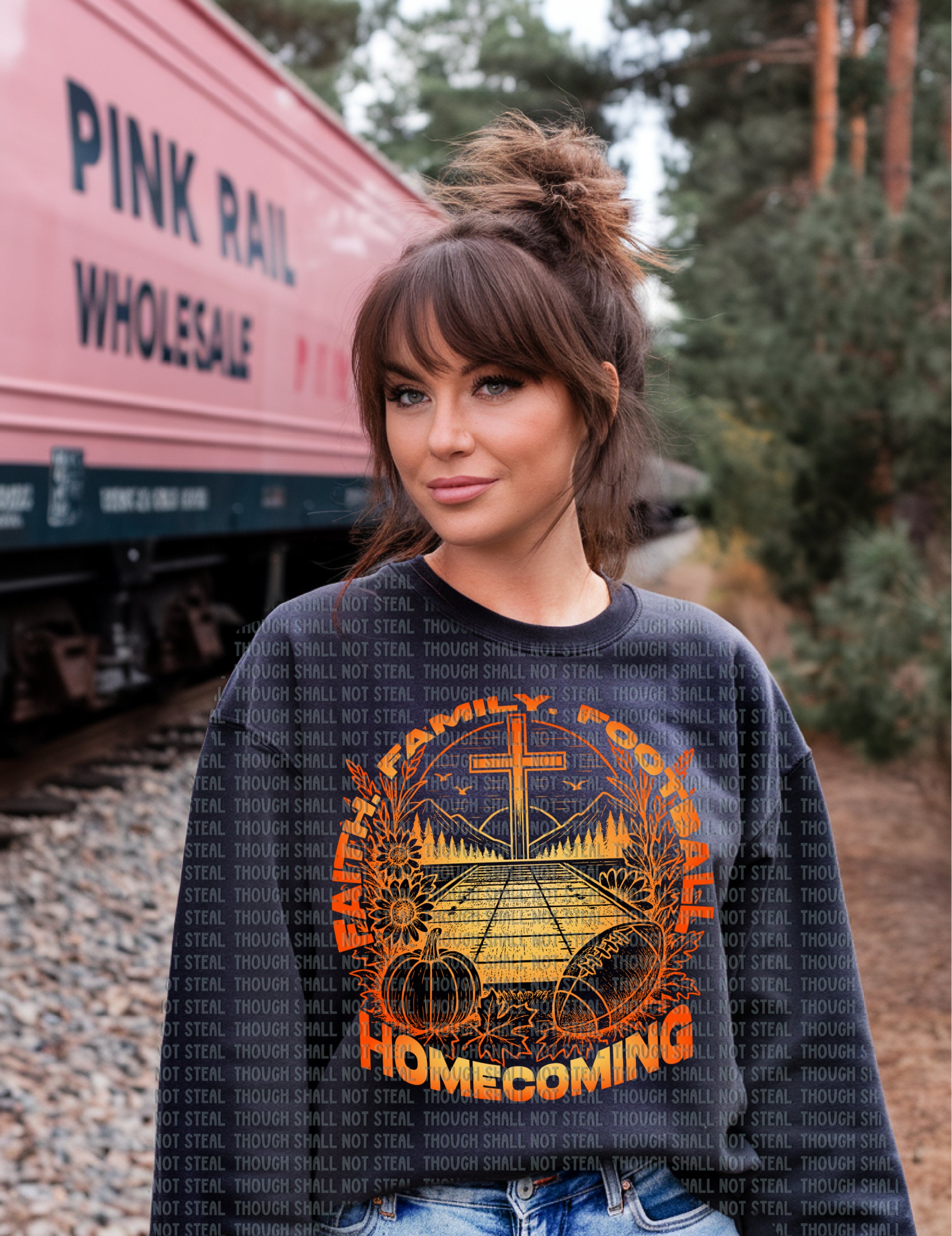 08-203 Faith Family Football Homecoming Completed Tee