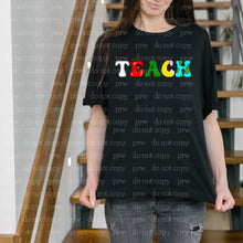 Load image into Gallery viewer, 08-20 TEACH Icon Letters Completed Tee
