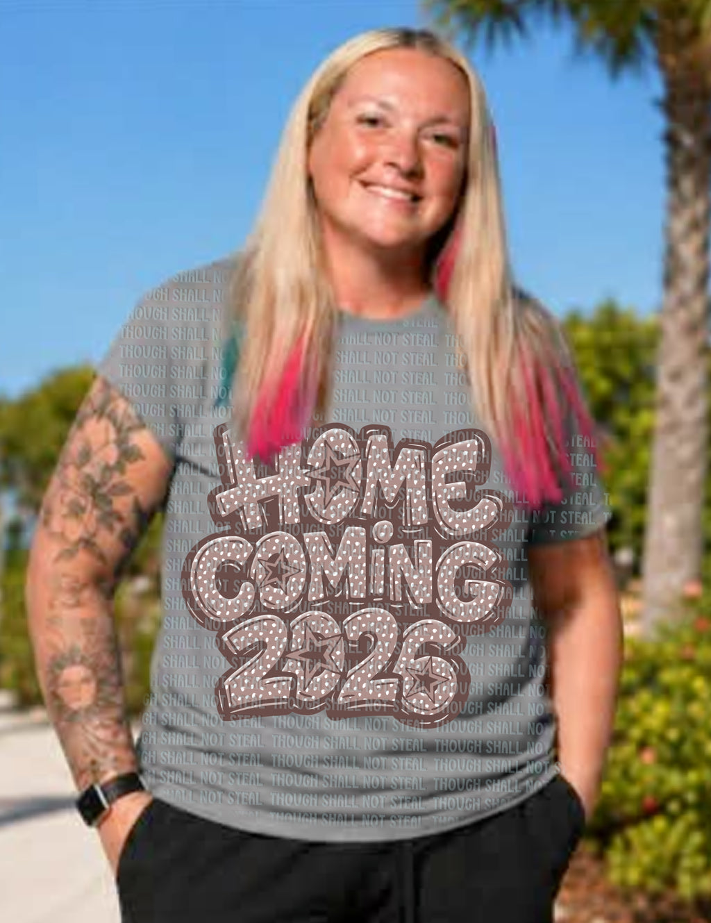 08-225 Polka dot Homecoming (Choose Color) Completed Tee