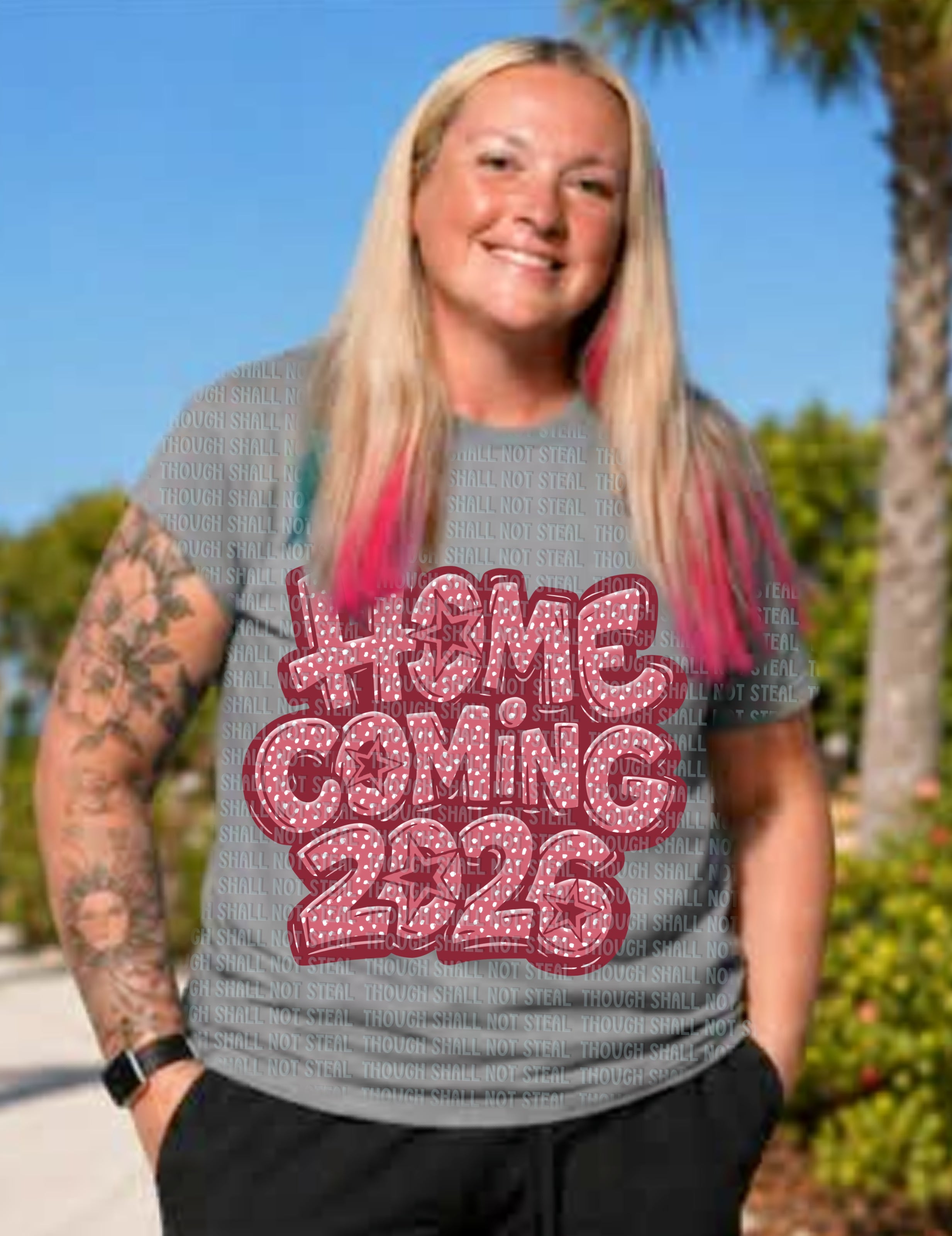 08-225 Polka dot Homecoming (Choose Color) Completed Tee