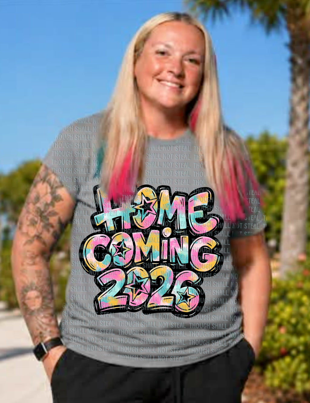 08-225 Polka dot Homecoming (Choose Color) Completed Tee