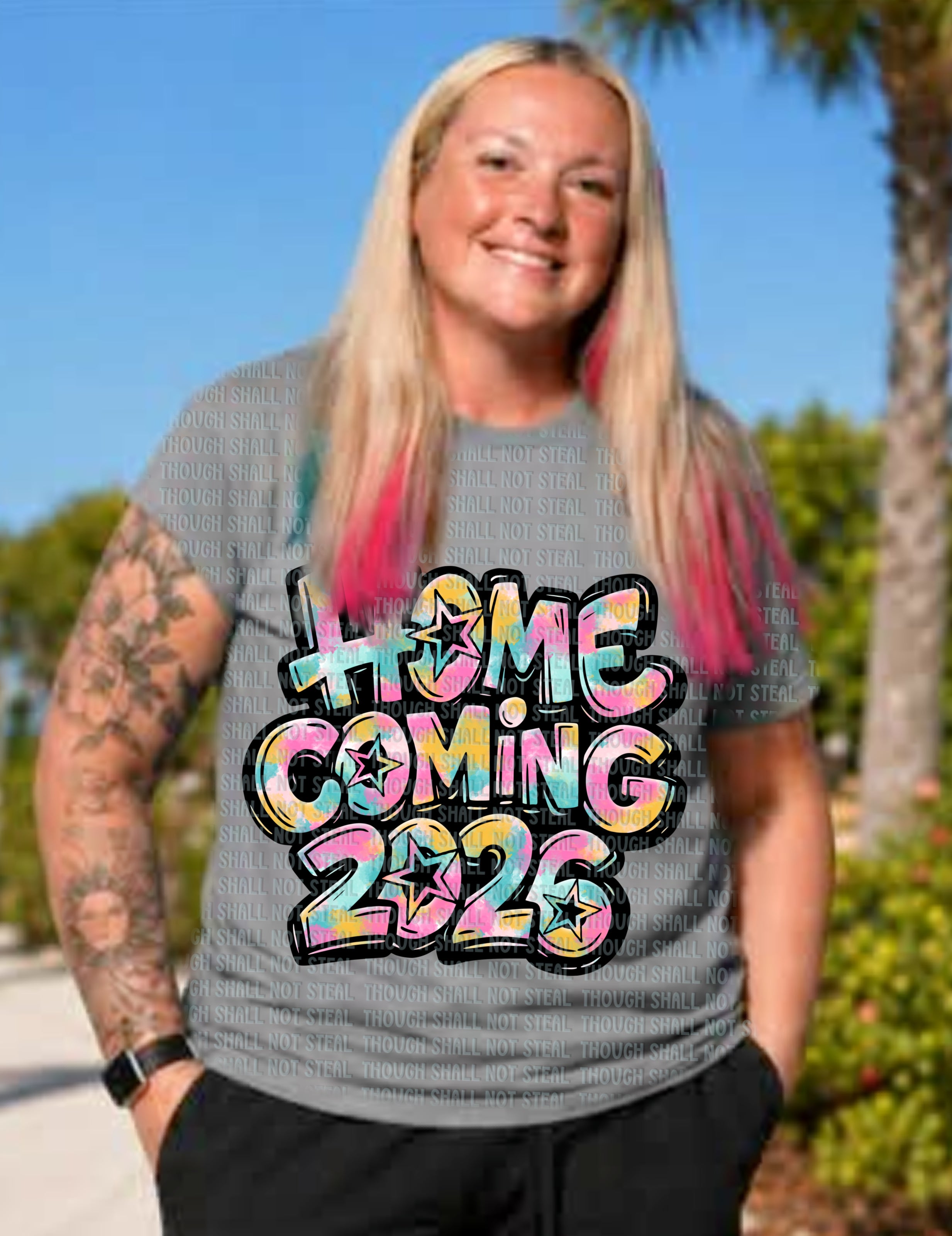 08-225 Polka dot Homecoming (Choose Color) Completed Tee