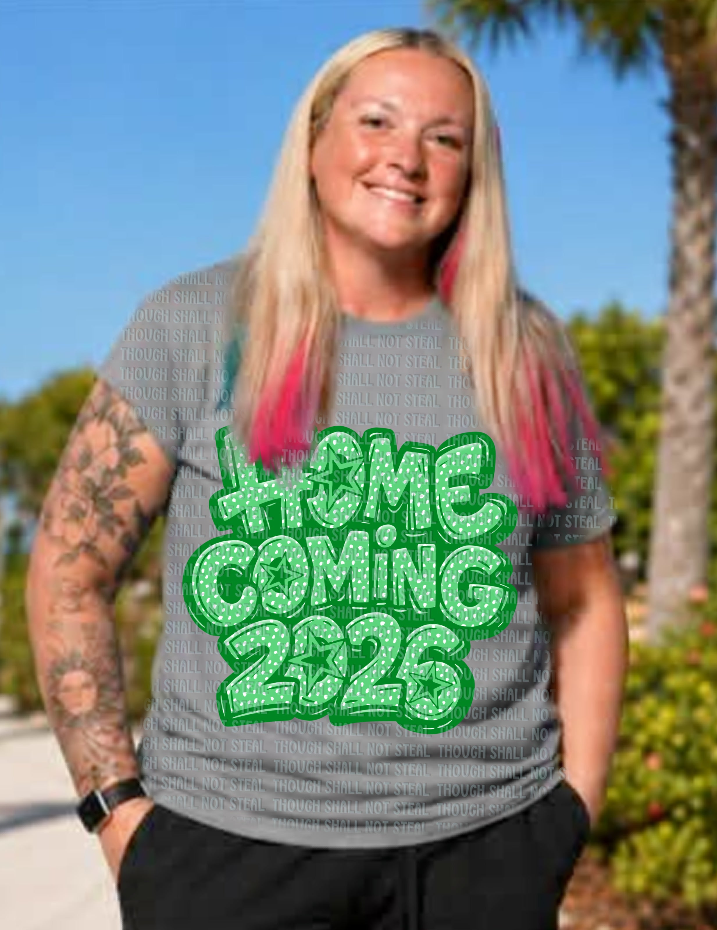 08-225 Polka dot Homecoming (Choose Color) Completed Tee