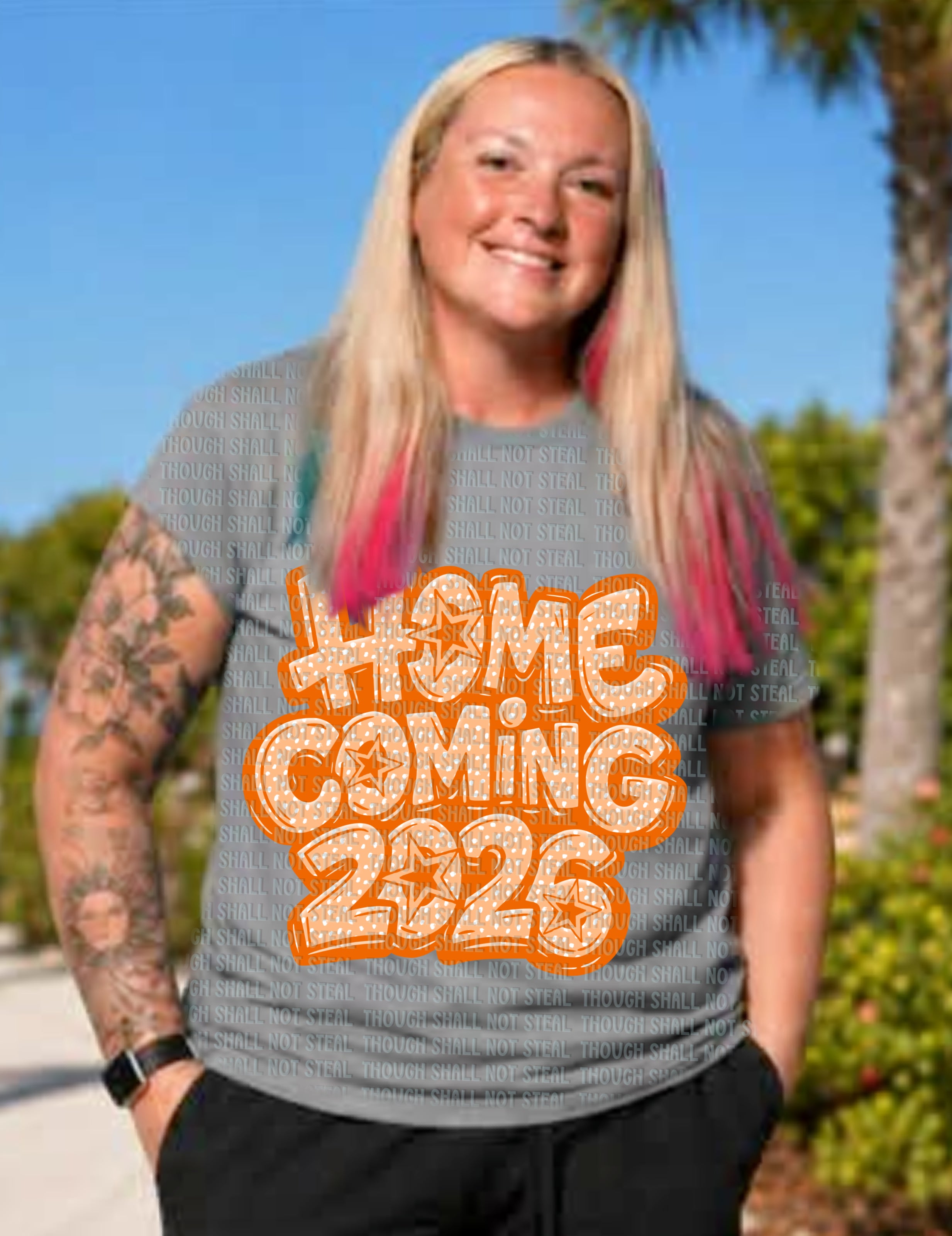 08-225 Polka dot Homecoming (Choose Color) Completed Tee
