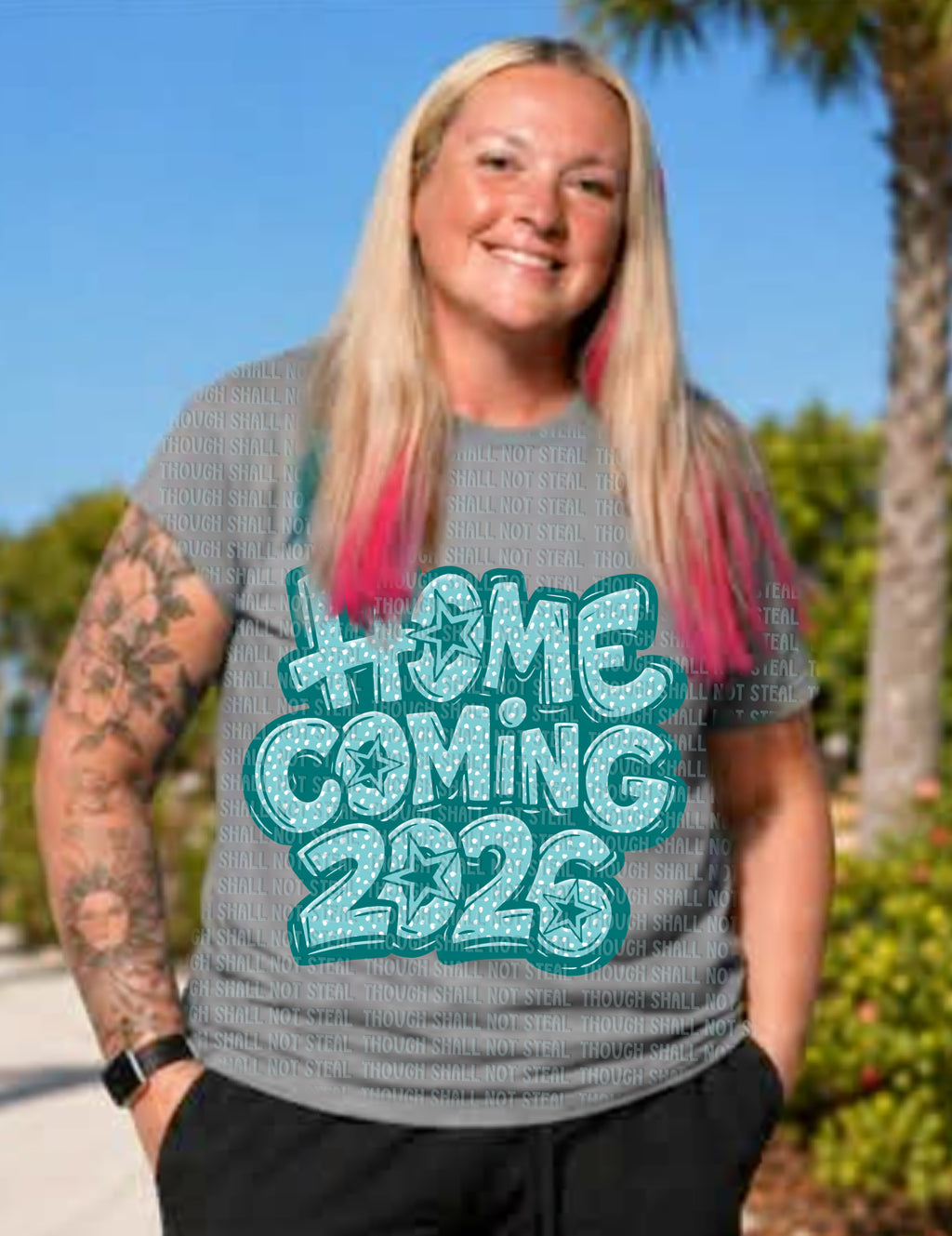 08-225 Polka dot Homecoming (Choose Color) Completed Tee