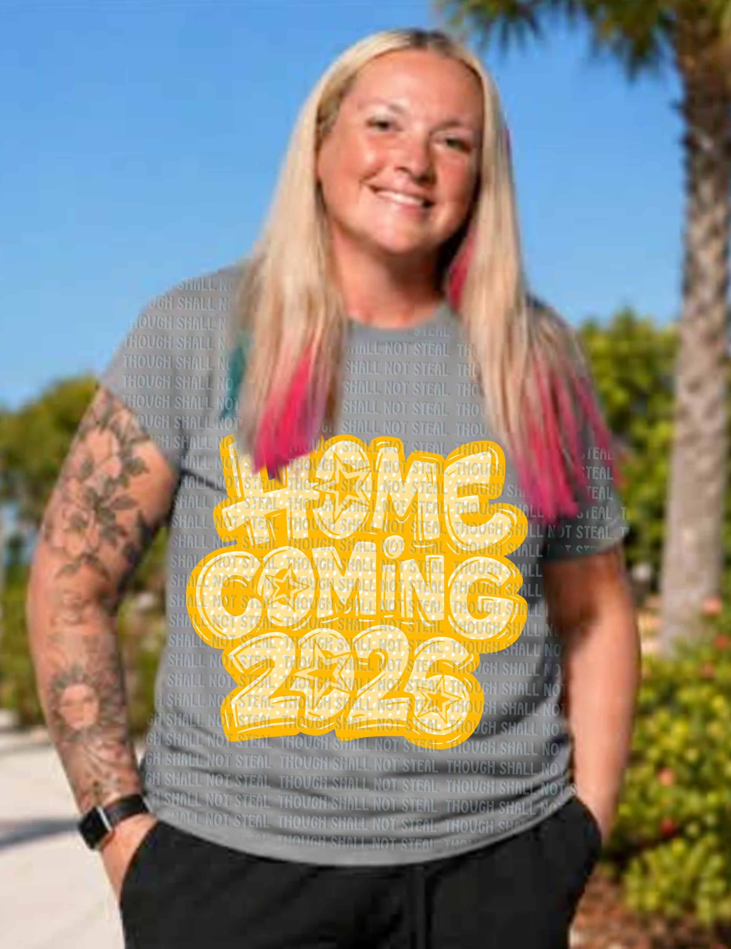 08-225 Polka dot Homecoming (Choose Color) Completed Tee