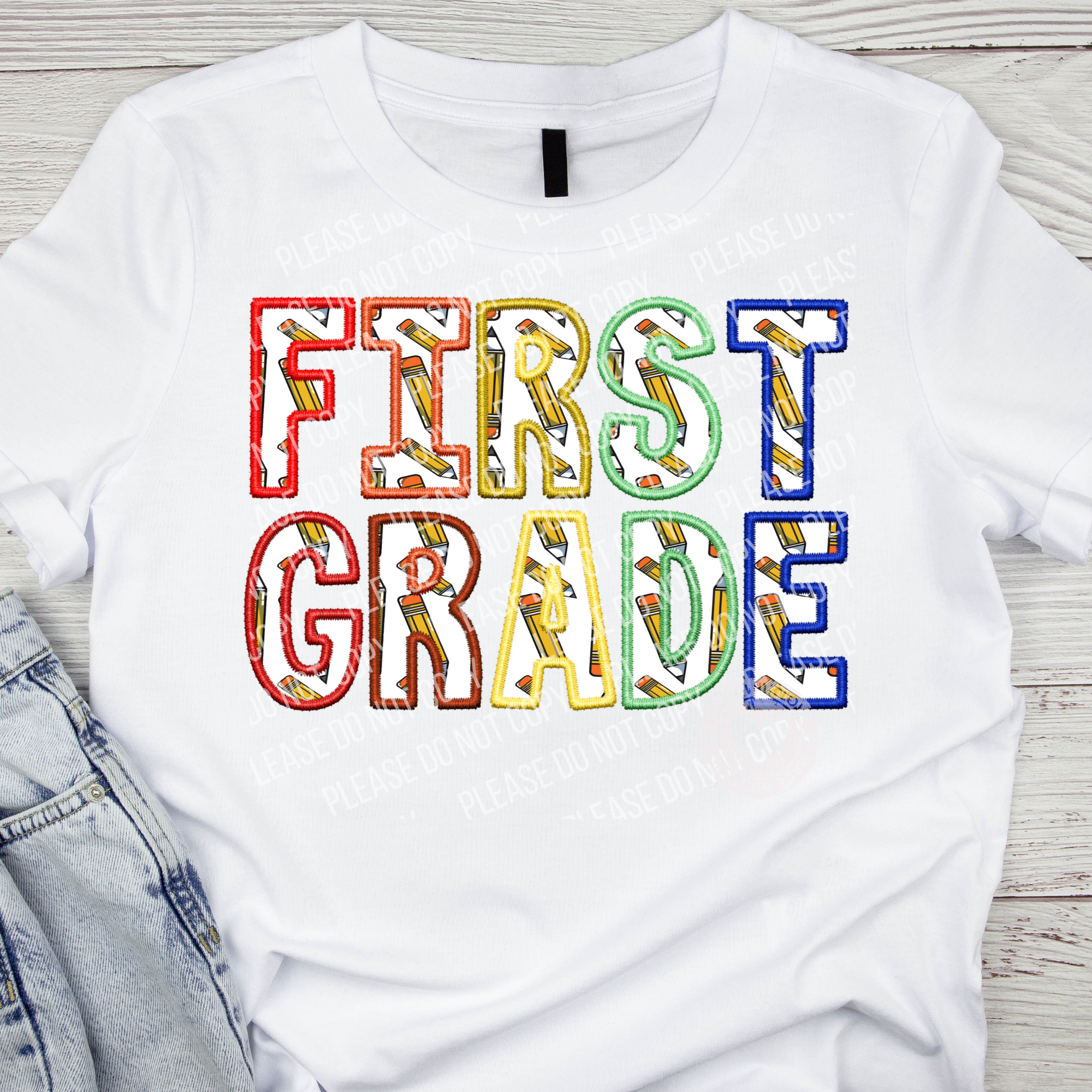 08-40 (GRADE) Embroidery DTF TRANSFER ONLY