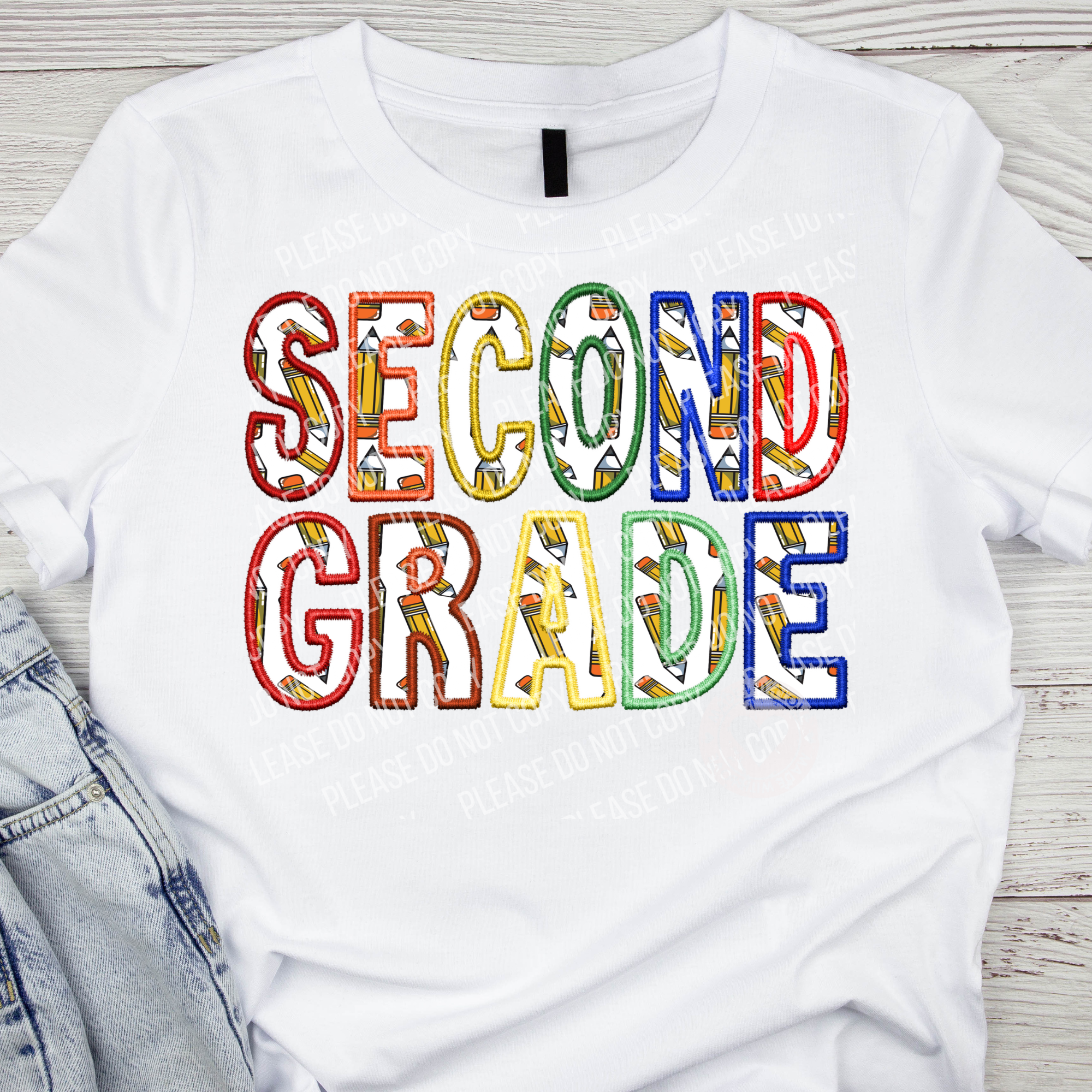 08-40 (GRADE) Embroidery Completed Tee
