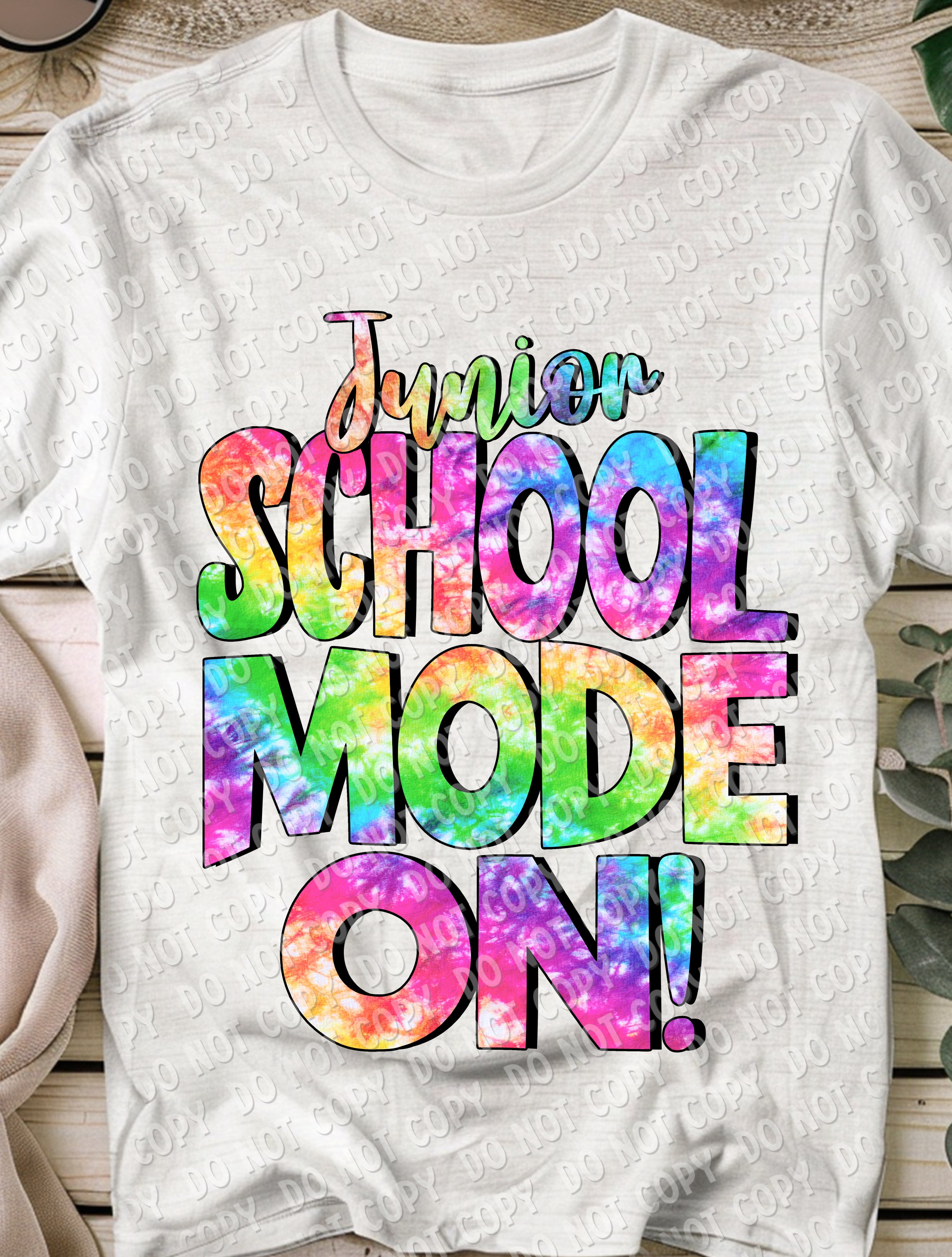 08-45 School Mode On - Junior DTF TRANSFER ONLY