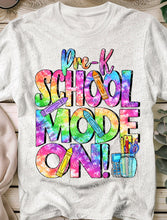 Load image into Gallery viewer, 08-47 School Mode On - Pre-K Completed Tee
