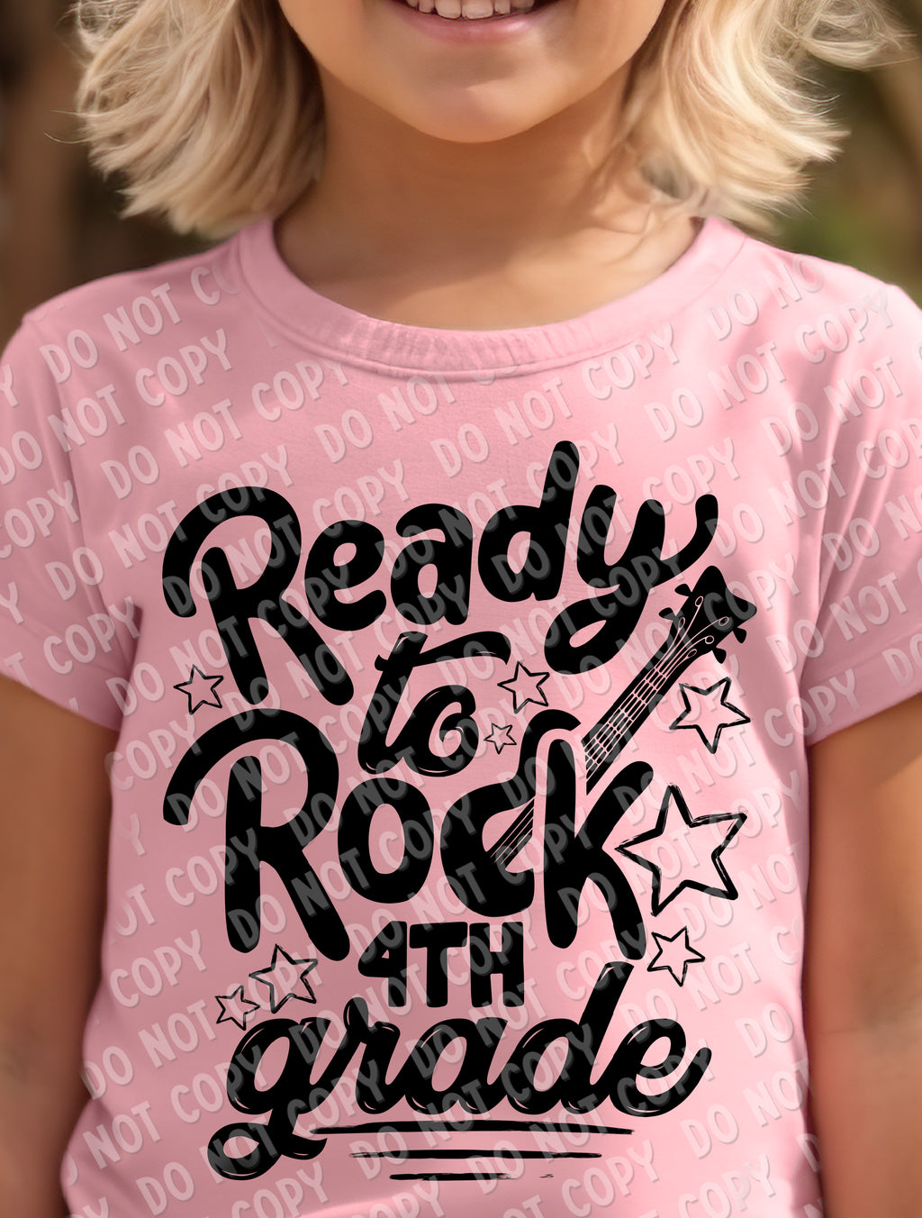 08-67 Ready to Rock - Black (choose grade) - DTF TRANSFER ONLY