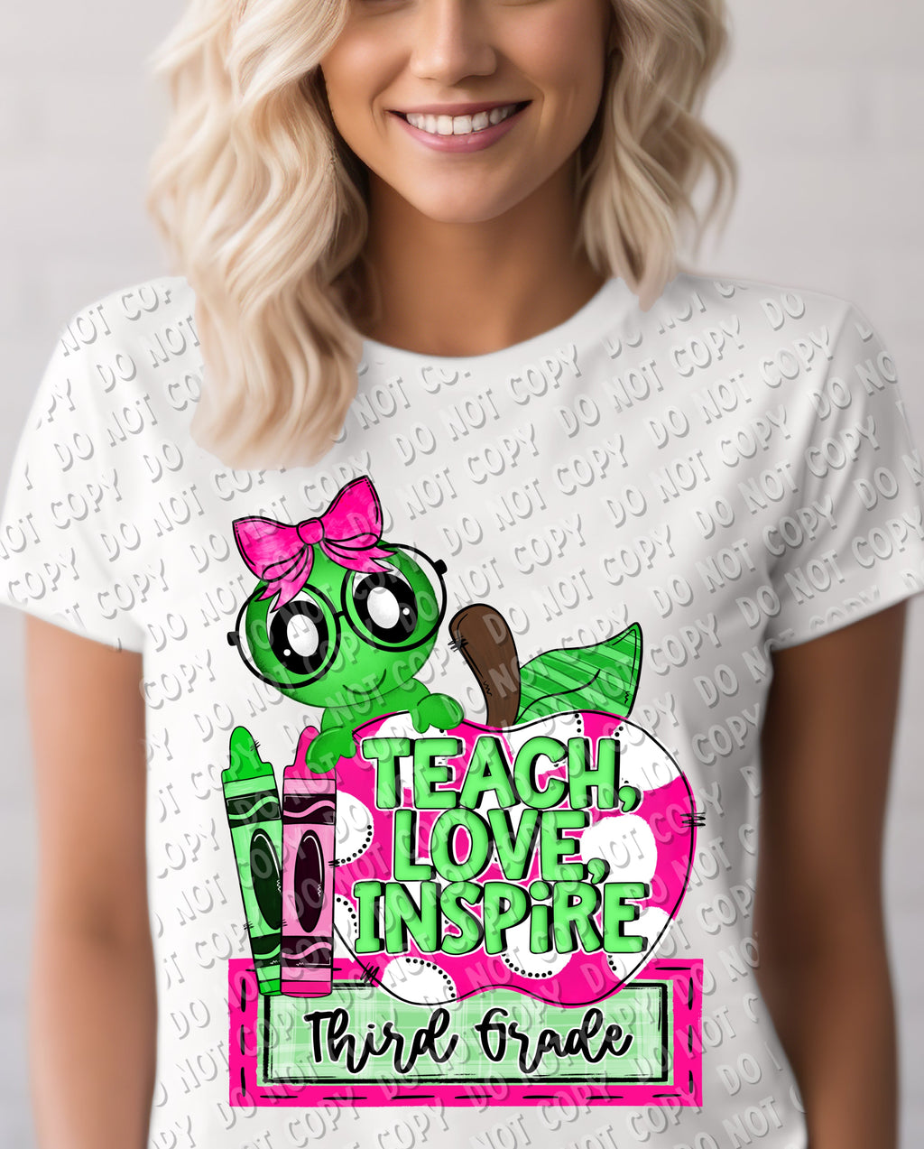 08-83 Teach, Love, Inspire (choose grade or customize) Completed Tee