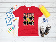 Load image into Gallery viewer, 08-98 Fifth Grade Pencil Completed Tee
