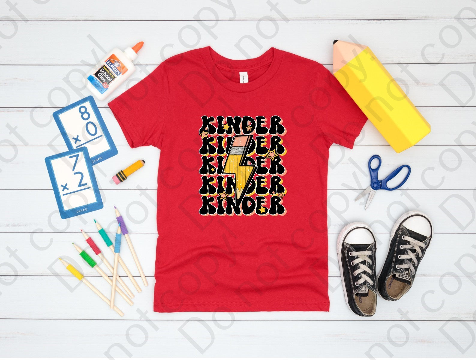 08-99 Kinder Grade Pencil DTF Transfer ONLY