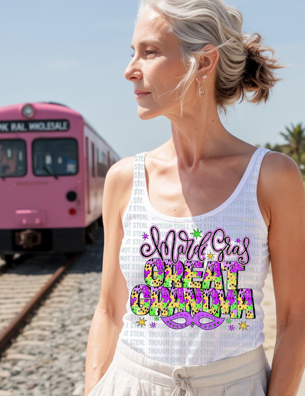 09-127 Mardi Gras Completed Tee