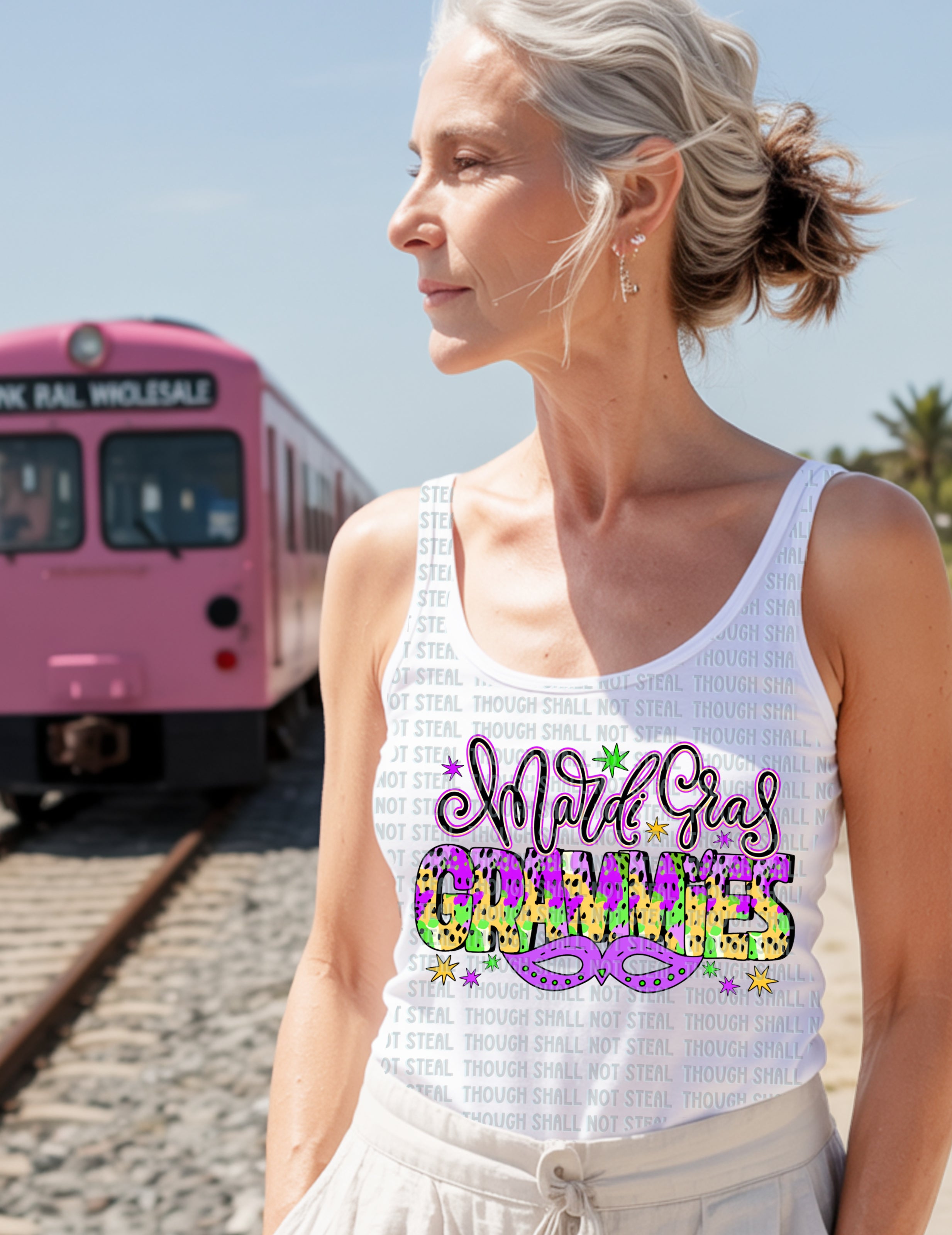 09-127 Mardi Gras (Choose One) 1 of 2 DTF TRANSFER ONLY