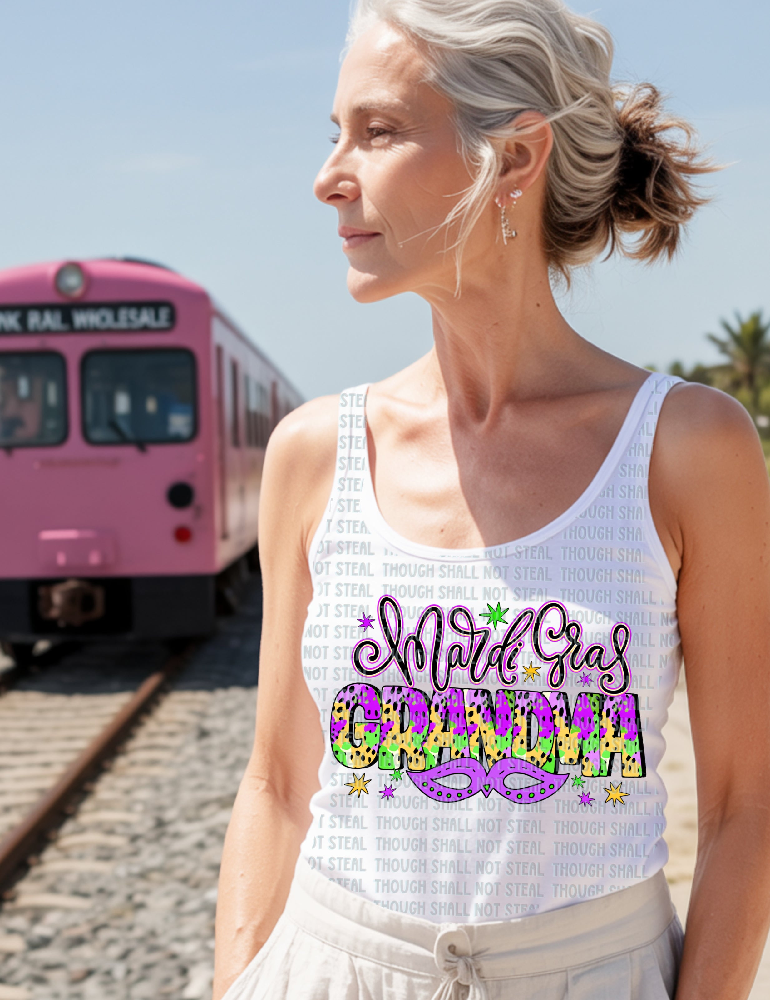 09-127 Mardi Gras Completed Tee