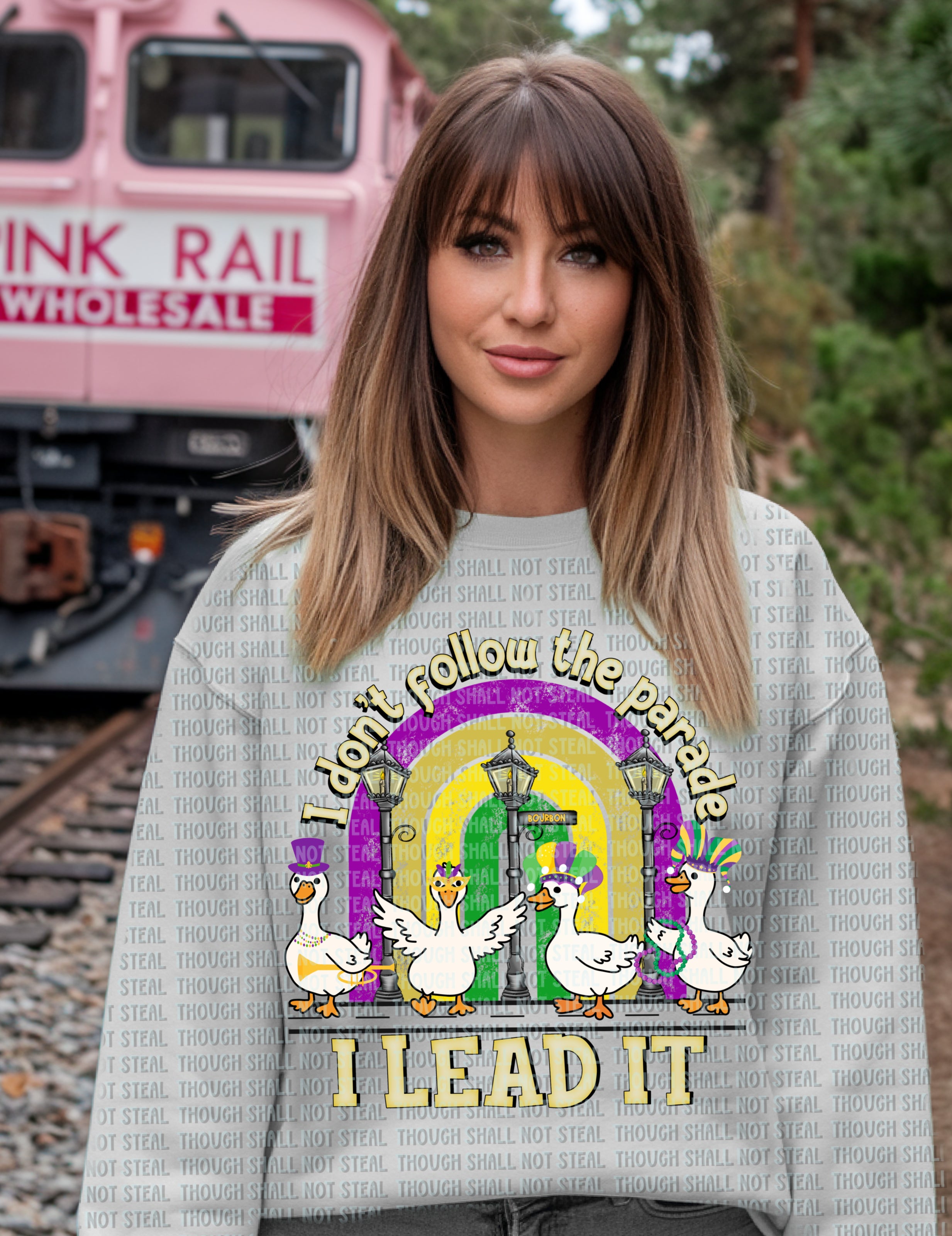 09-128 I don’t follow the parade—I lead it DTF TRANSFER ONLY