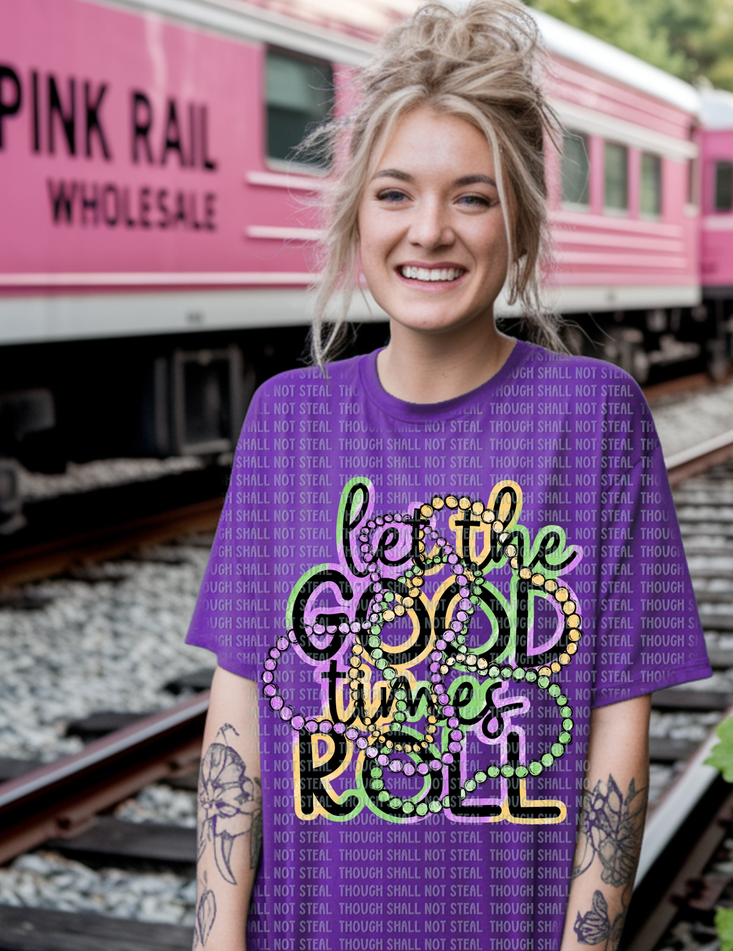 09-138 Let the good times roll DTF TRANSFER ONLY