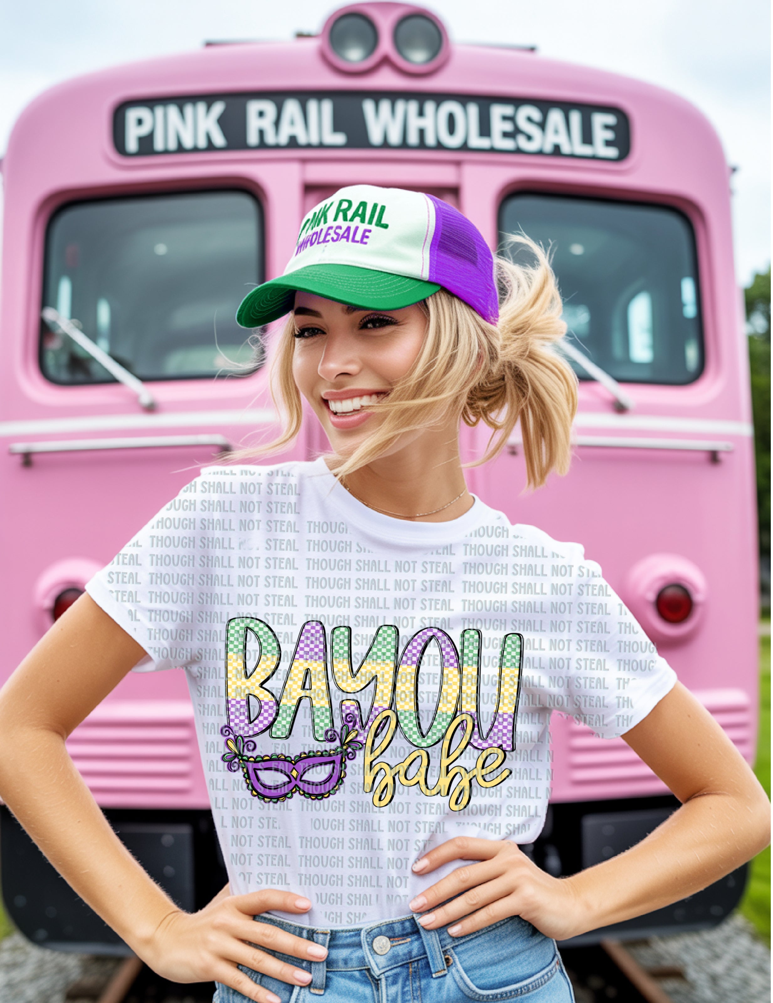 09-142 Bayou Babe DTF TRANSFER ONLY