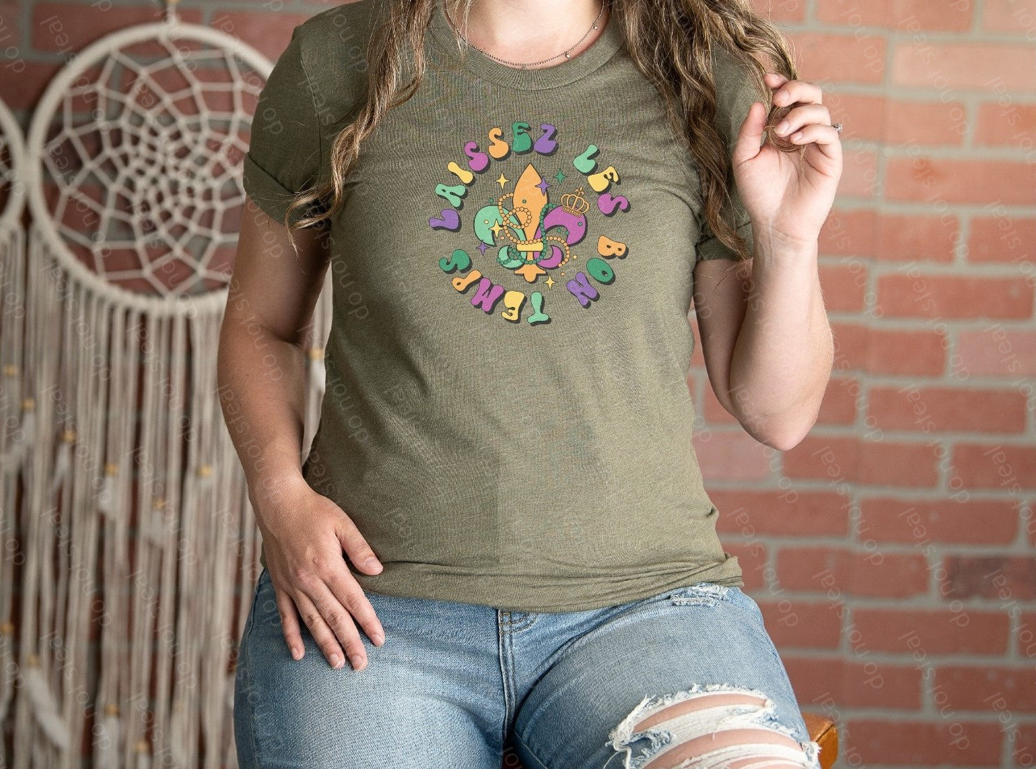 09-35 Laissez Les Bon Temps DTF TRANSFER ONLY