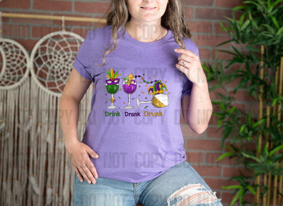 09-49   Drink Drank Drunk DTF TRANSFER ONLY