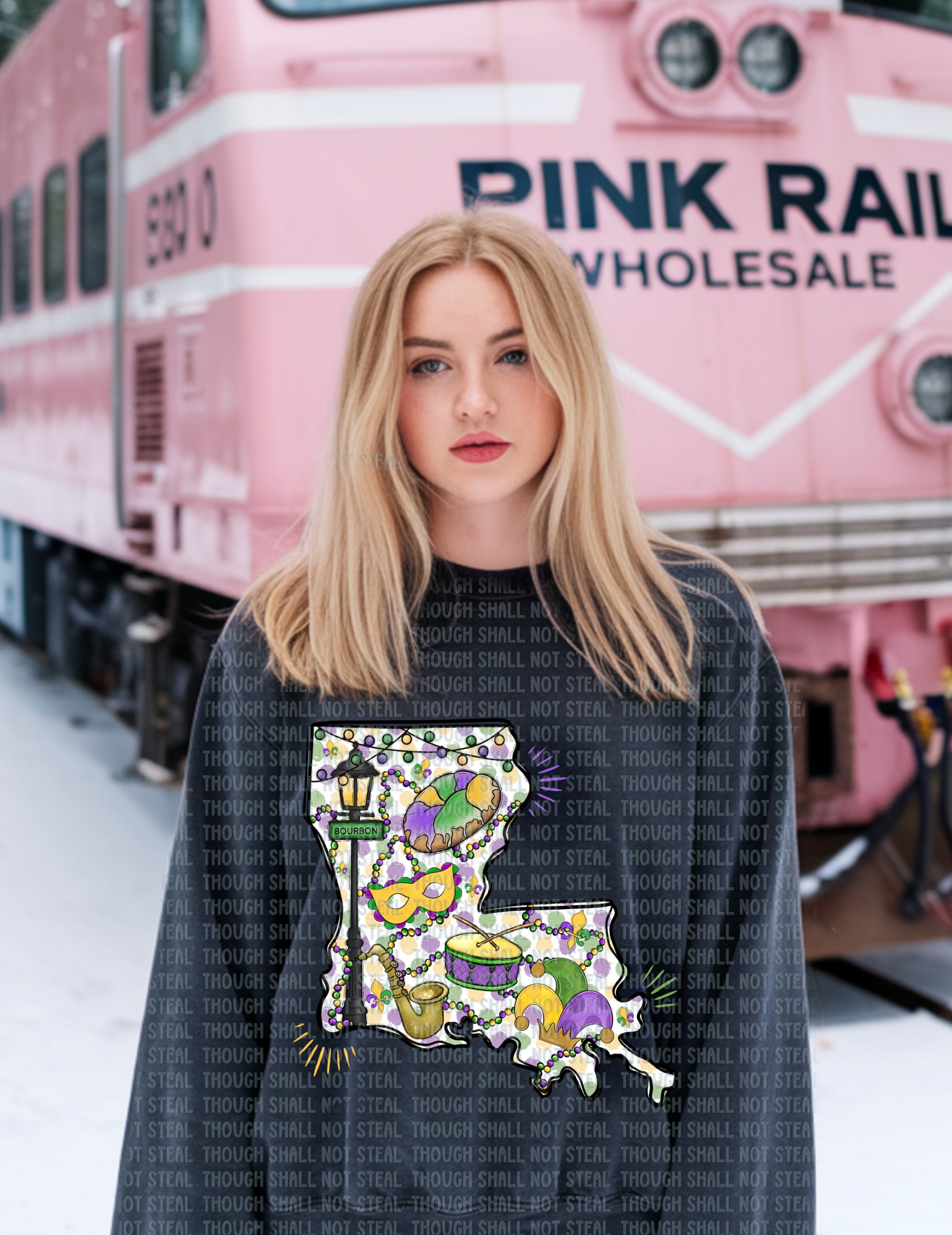 09-57 Louisiana Mardi Gras Completed Tee