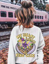 Load image into Gallery viewer, 09-61 My Heart Belongs to King Cake Completed Tee
