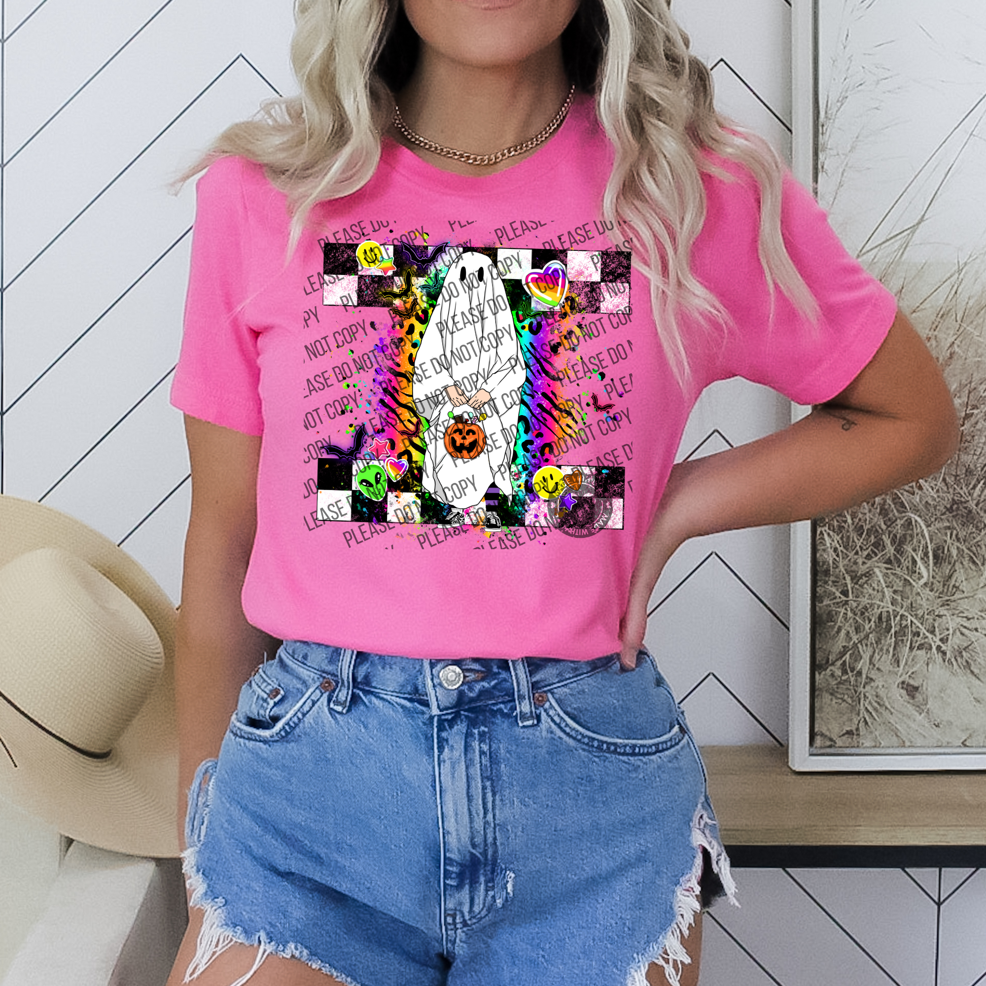 10-114 Ghost Bright Colors DTF TRANSFER ONLY