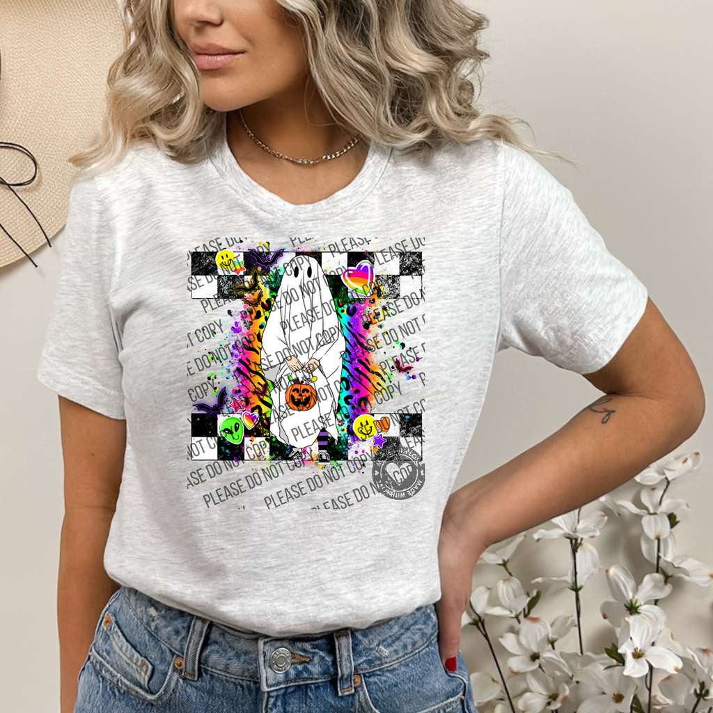 10-114 Ghost Bright Colors Completed Tee