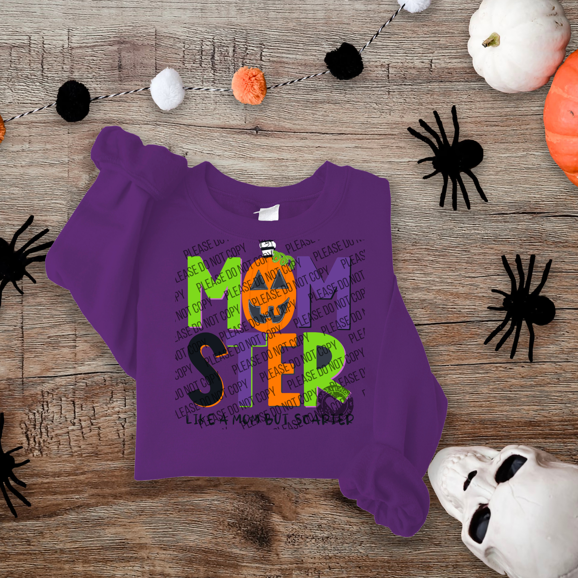 10-117 Momster Doodle Block Letters DTF TRANSFER ONLY